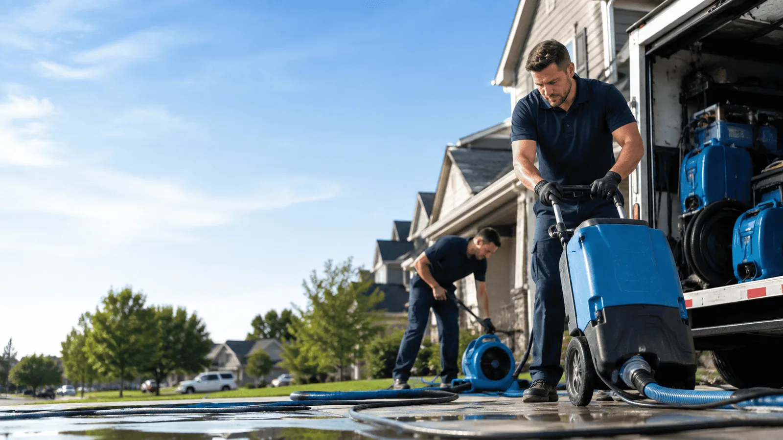 Dehumidification being performed in Mineral City, OH